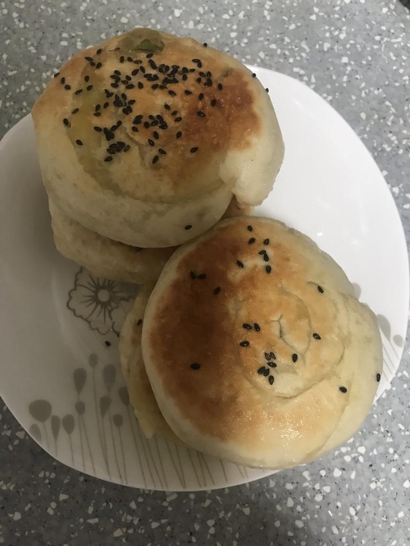 黄油葱香烙饼（发面）