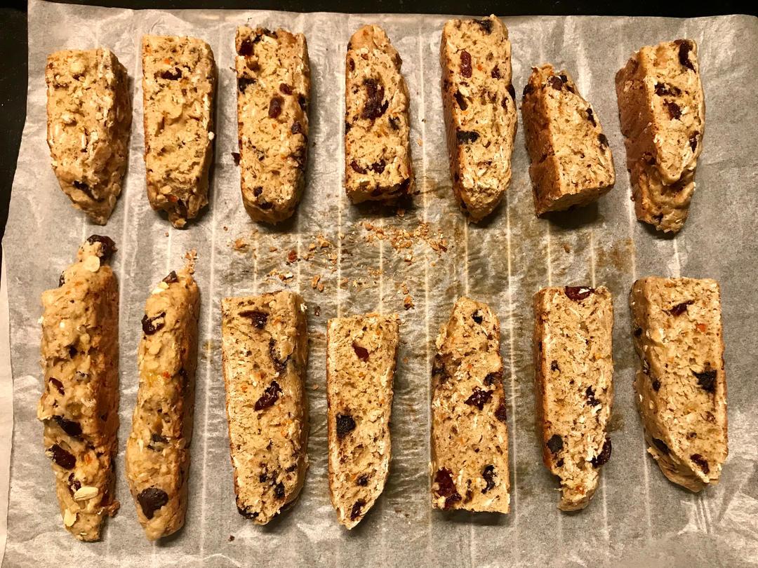 【健康零食】香蕉燕麦意式脆饼