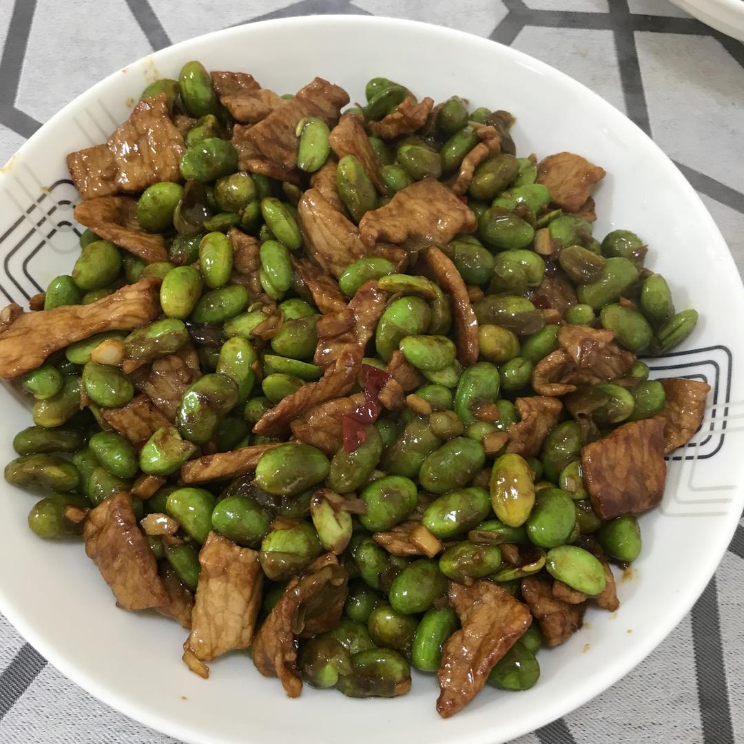 青豆炒肉
