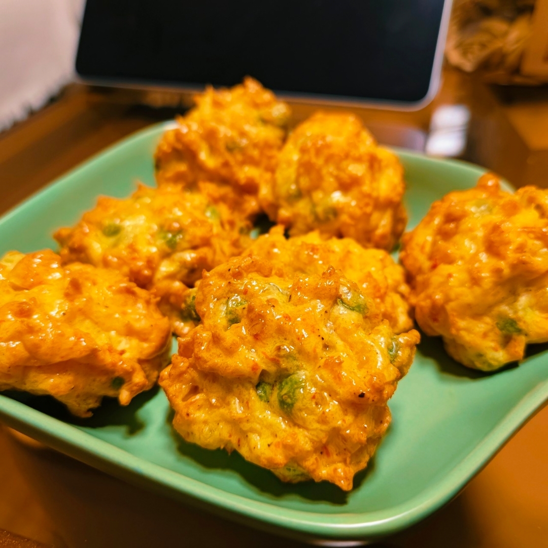 【女儿极力推荐】虾饼颗粒感玉米粒胡萝卜丁早餐搭档满口虾肉健身减脂蛋白质