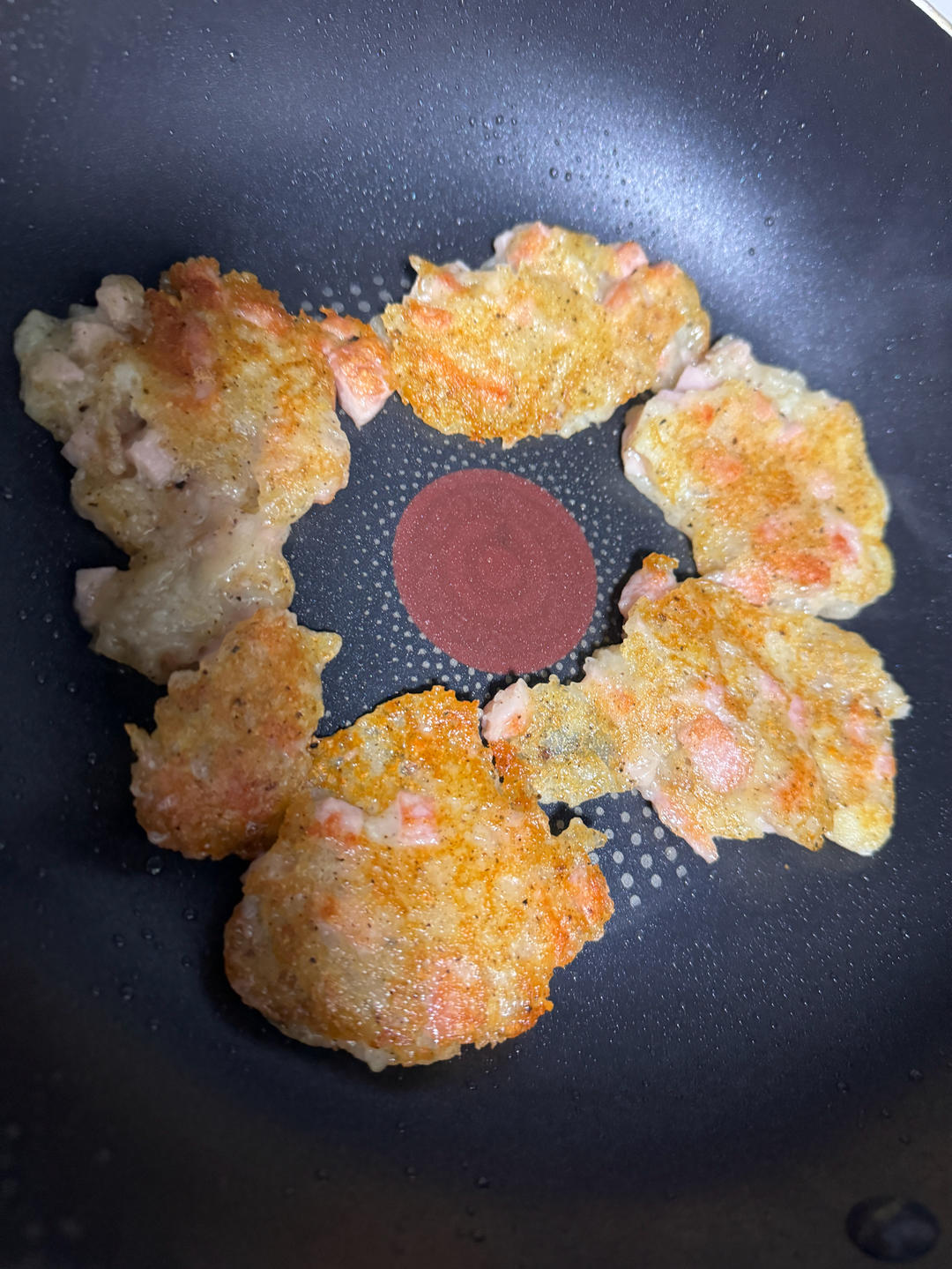 山姆菜单分享 土豆火腿午餐肉饼减脂餐