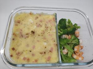 午餐便当-土豆泥+西蓝花+虾仁的做法 步骤5