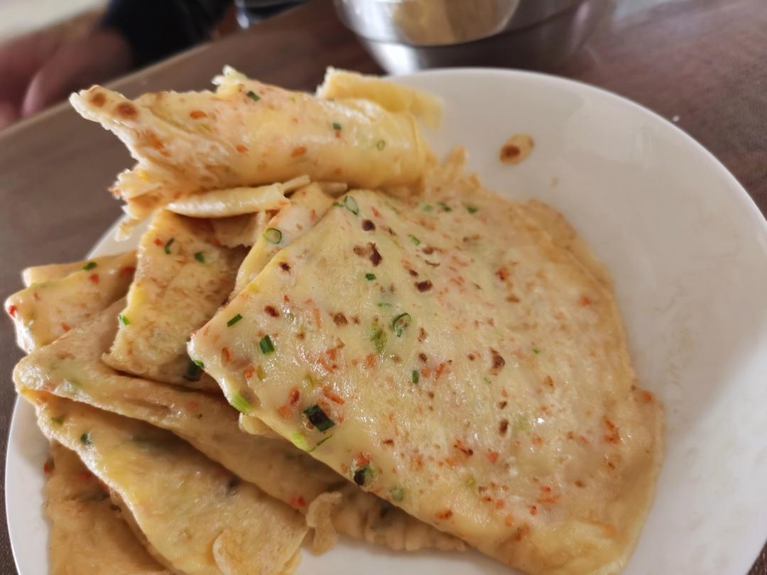 简单快手蔬菜鸡蛋煎饼
