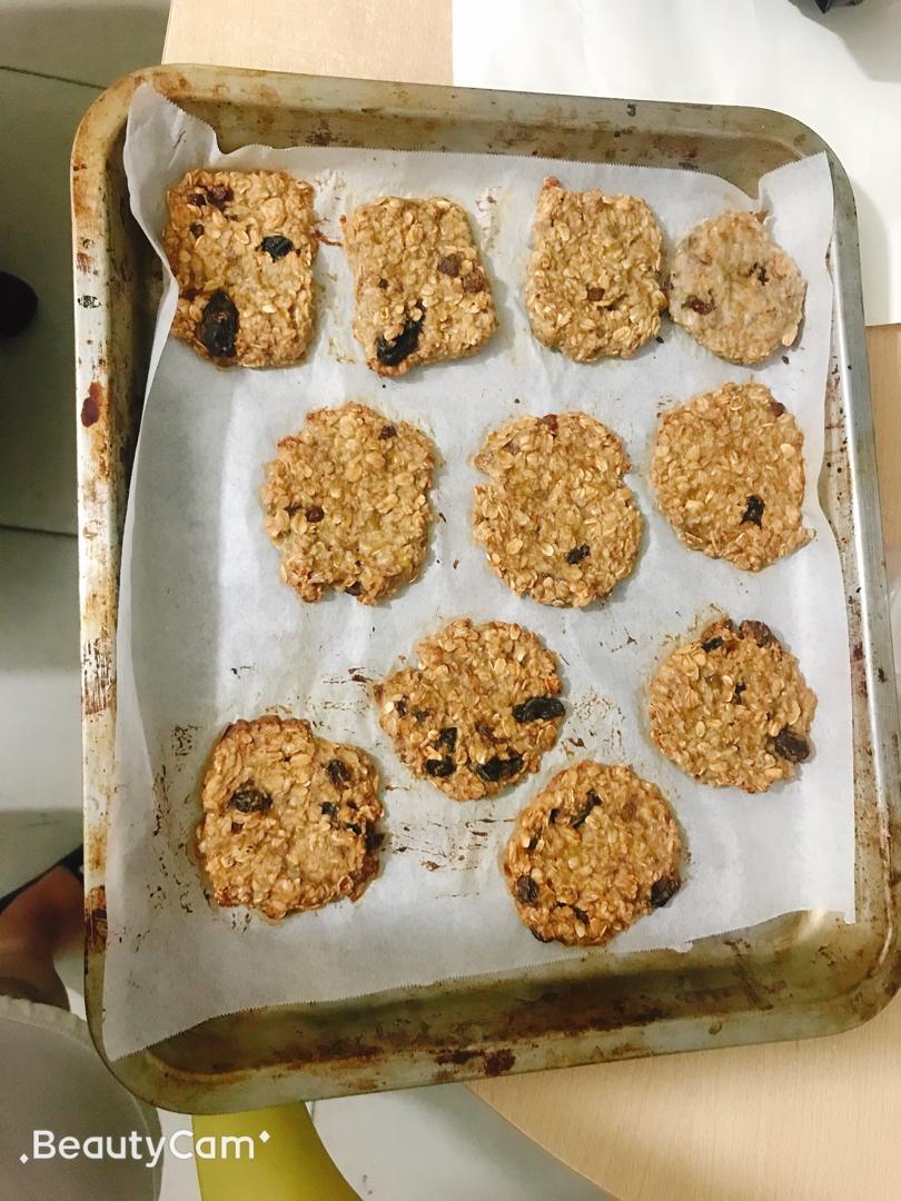 香蕉燕麦饼干
