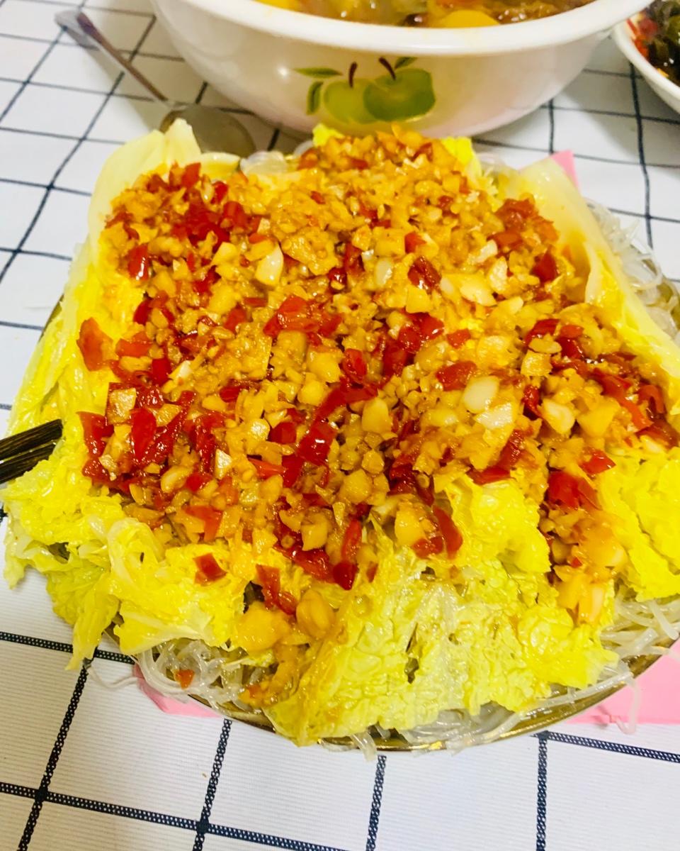 【蒜蓉粉丝蒸菜】早该学这偷懒菜，再热也肯进厨房！