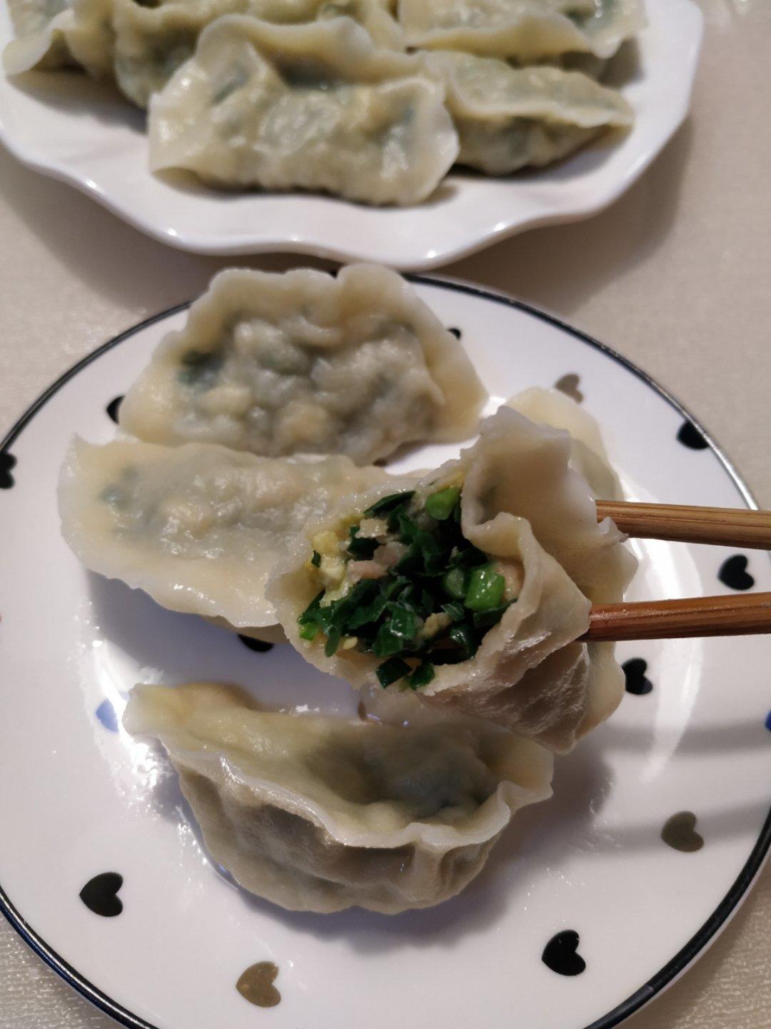 韭菜鸡蛋虾仁三鲜饺子