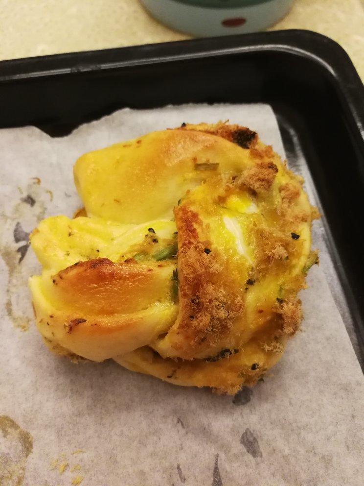 香葱肉松手撕吐司