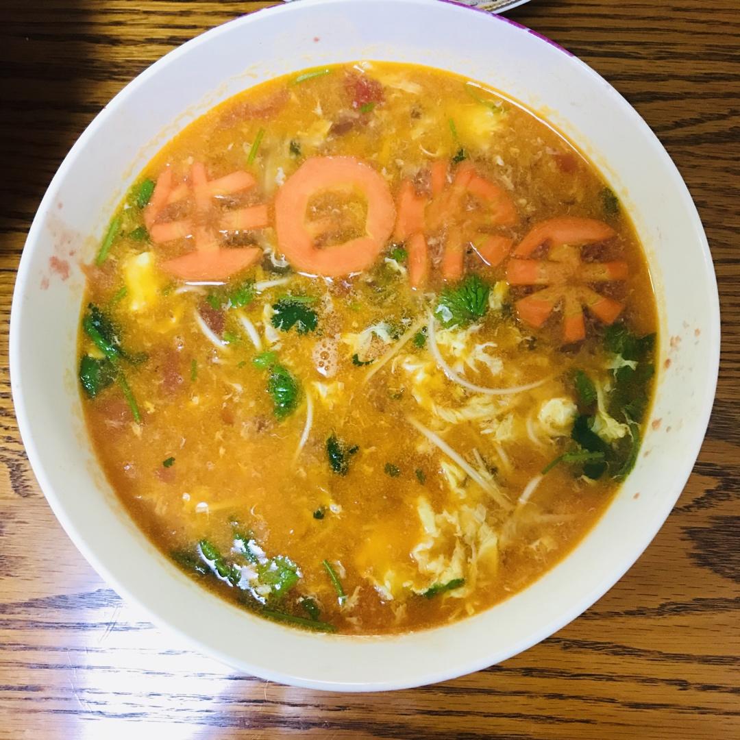 恨不得抱着锅舔的番茄鸡蛋面