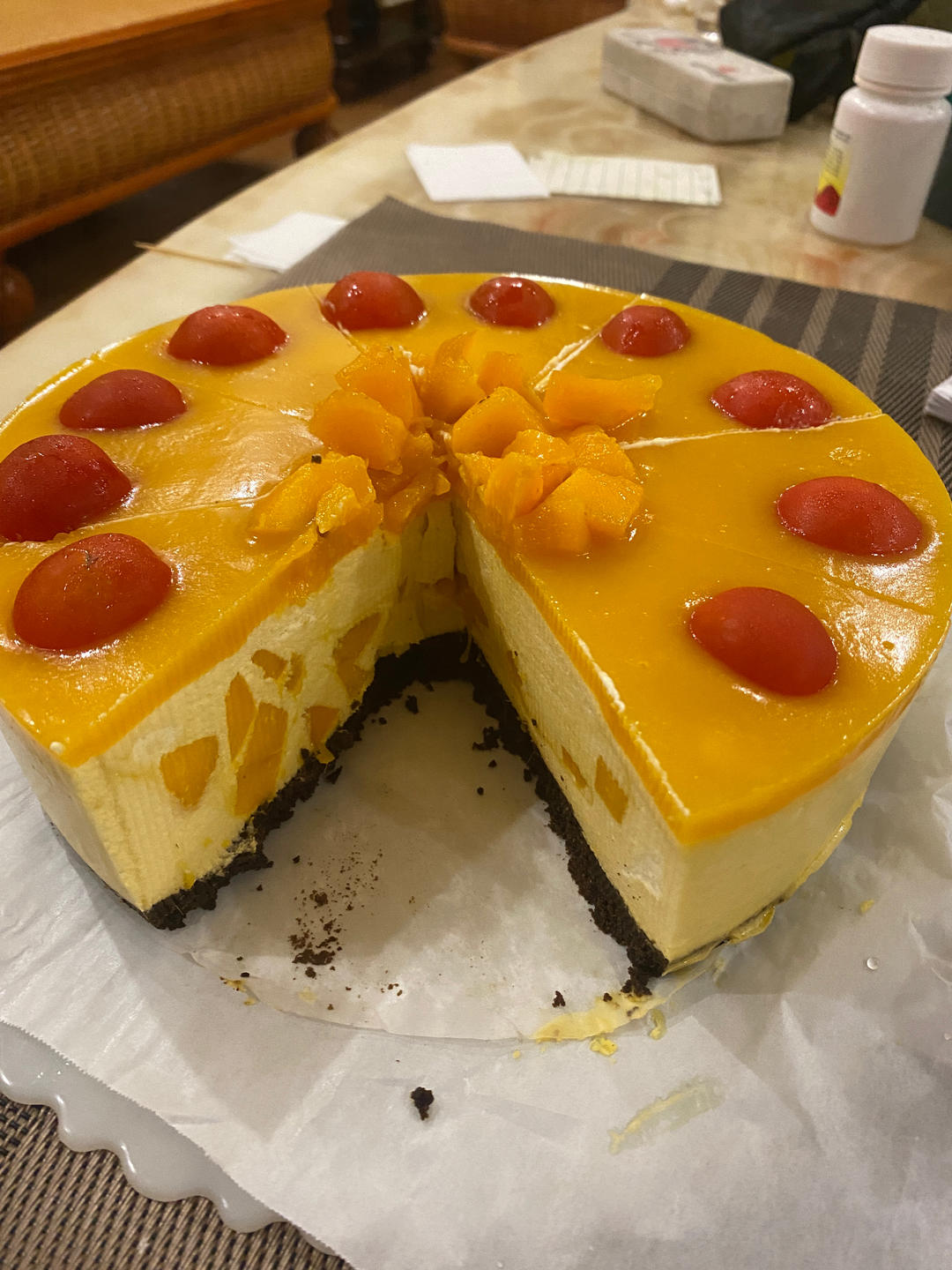 芒果慕斯蛋糕8寸