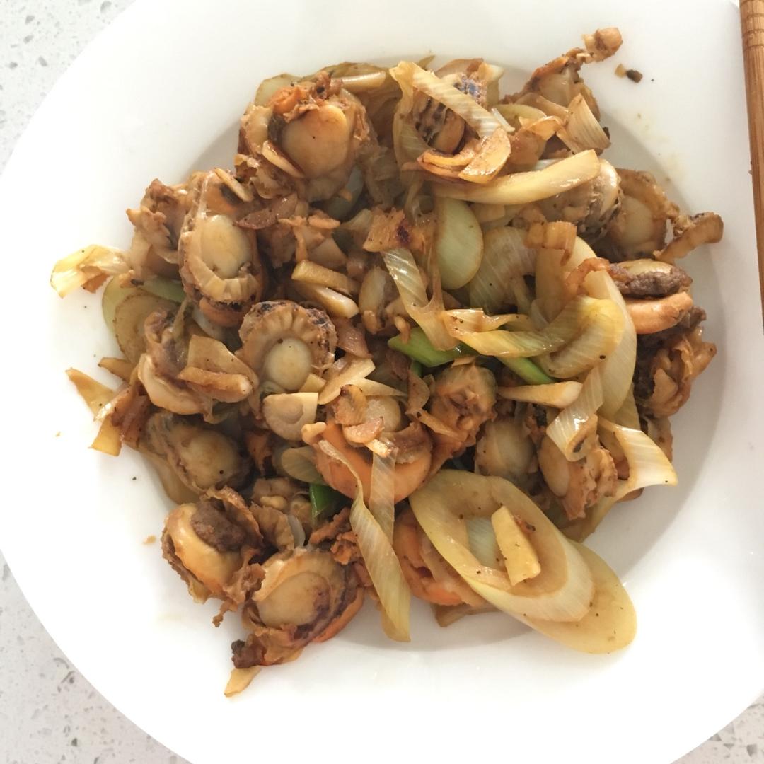 葱爆扇贝