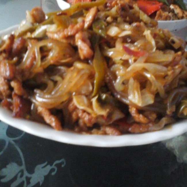 泡菜苕粉肉丝