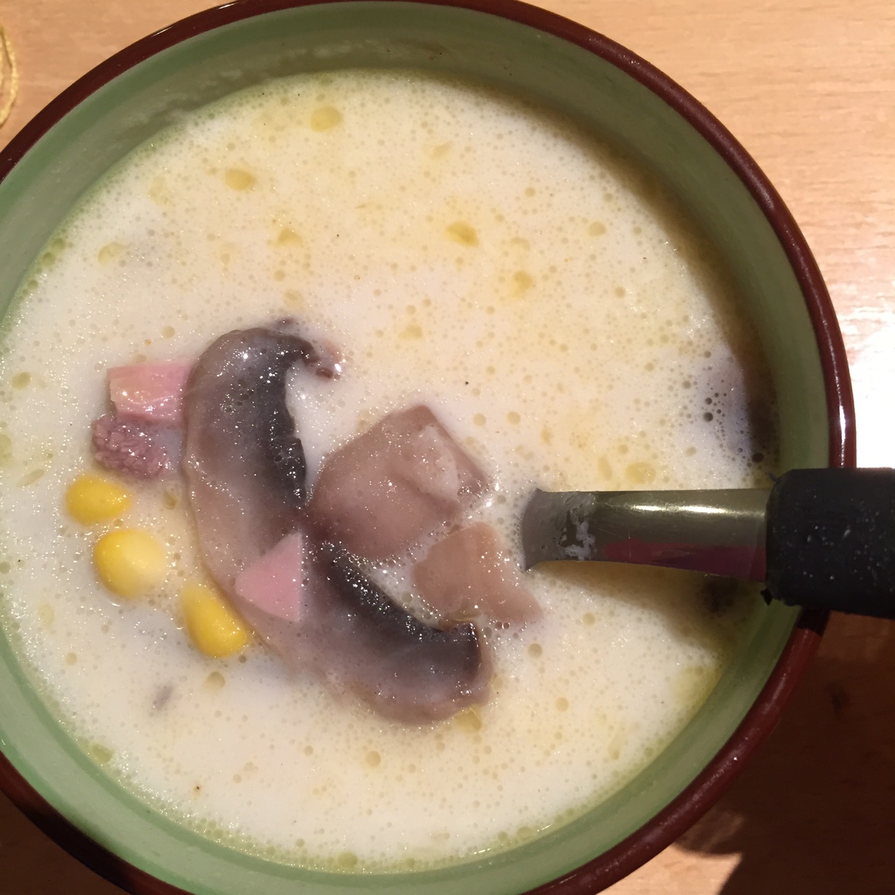 火腿玉米浓汤
