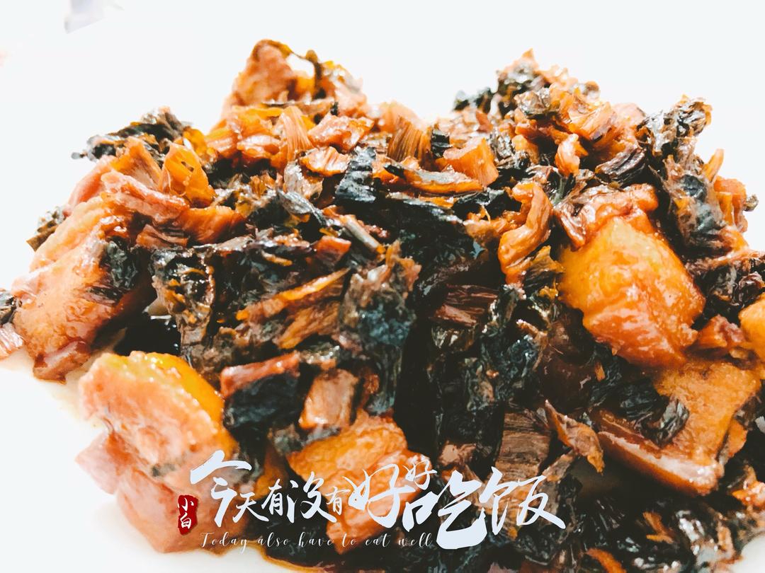 简易梅干菜焖五花肉