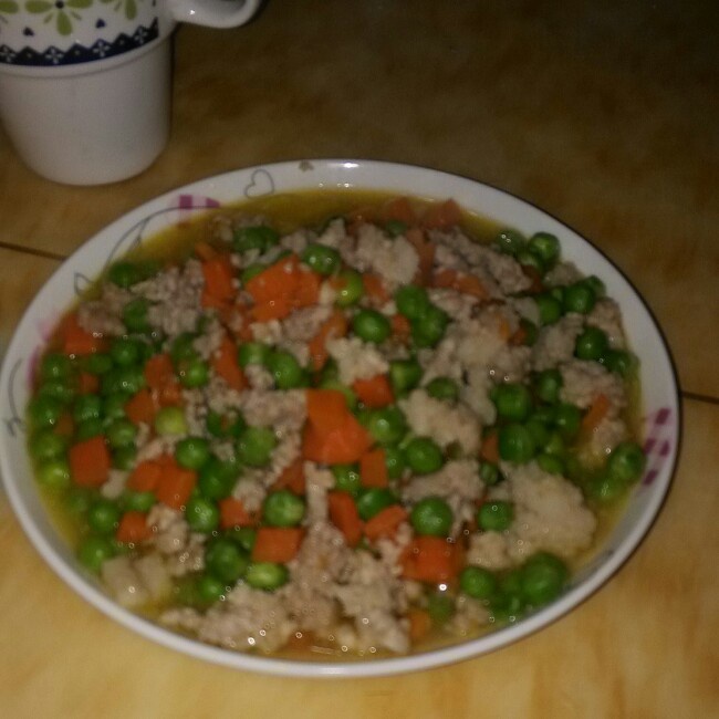 豌豆炒肉末
