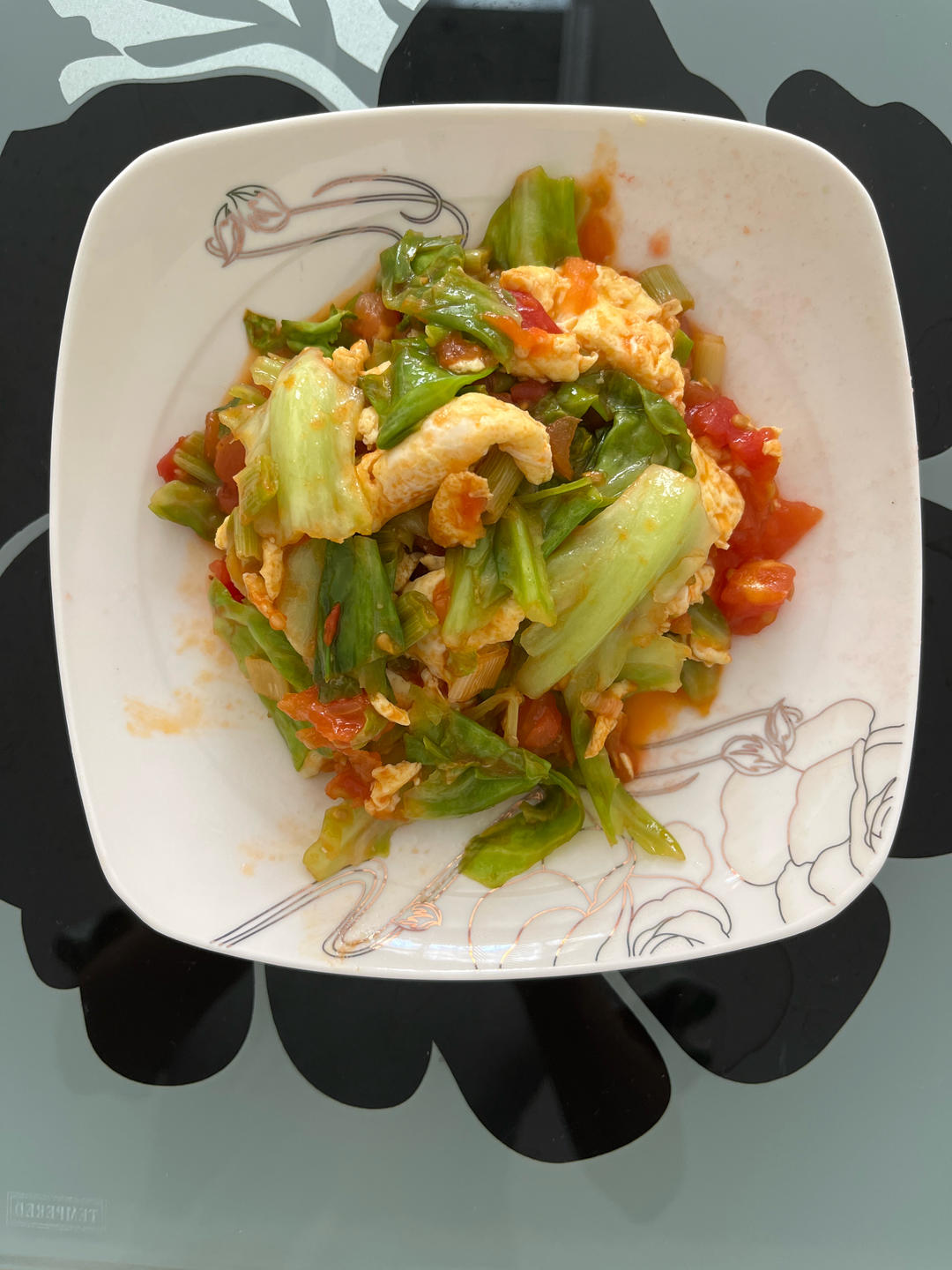 西红柿鸡蛋圆白菜