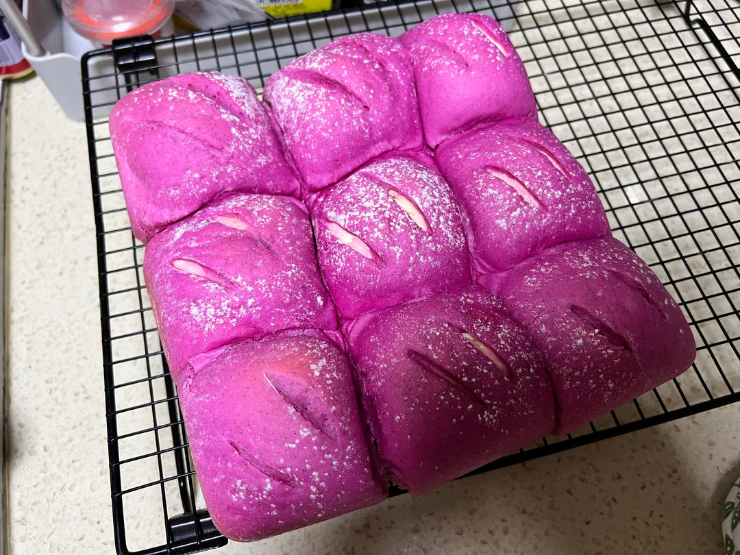 奈雪同款火龙果乳酪软欧包