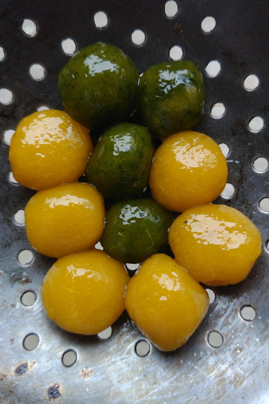 Q弹南瓜，紫薯圆