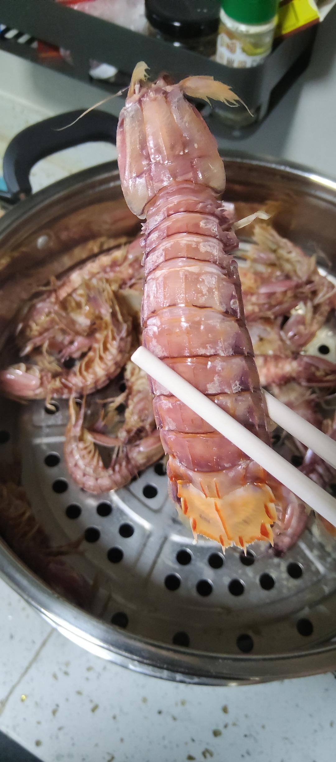 清蒸爬虾皮皮虾