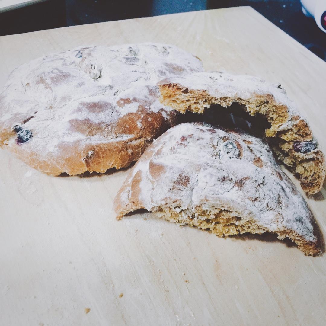 全麦核桃包～软欧包