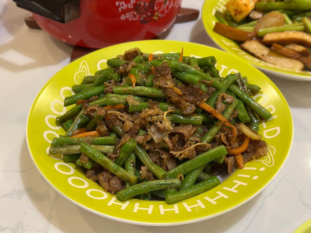 肥牛卷炒豇豆