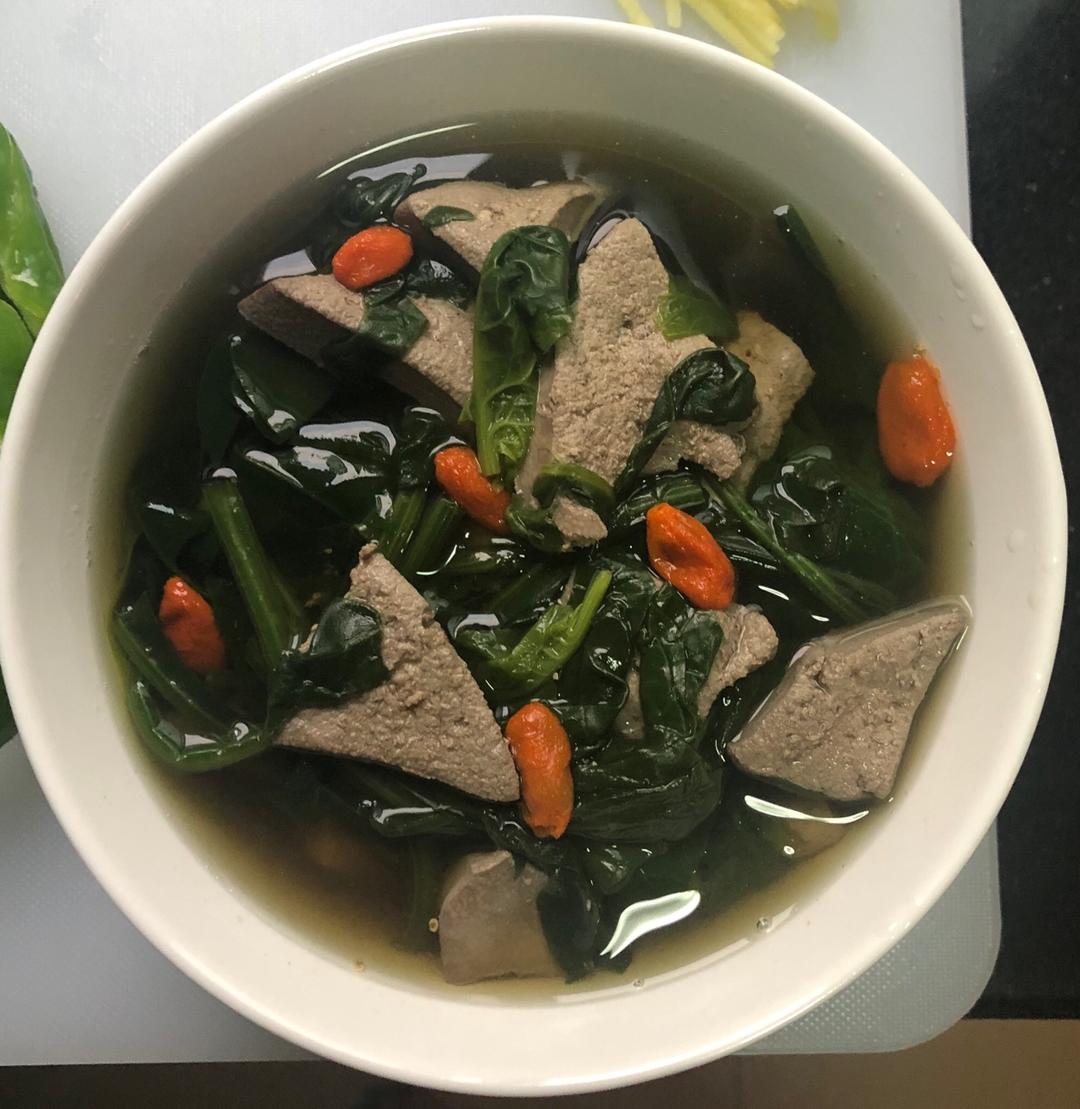 菠菜猪肝汤