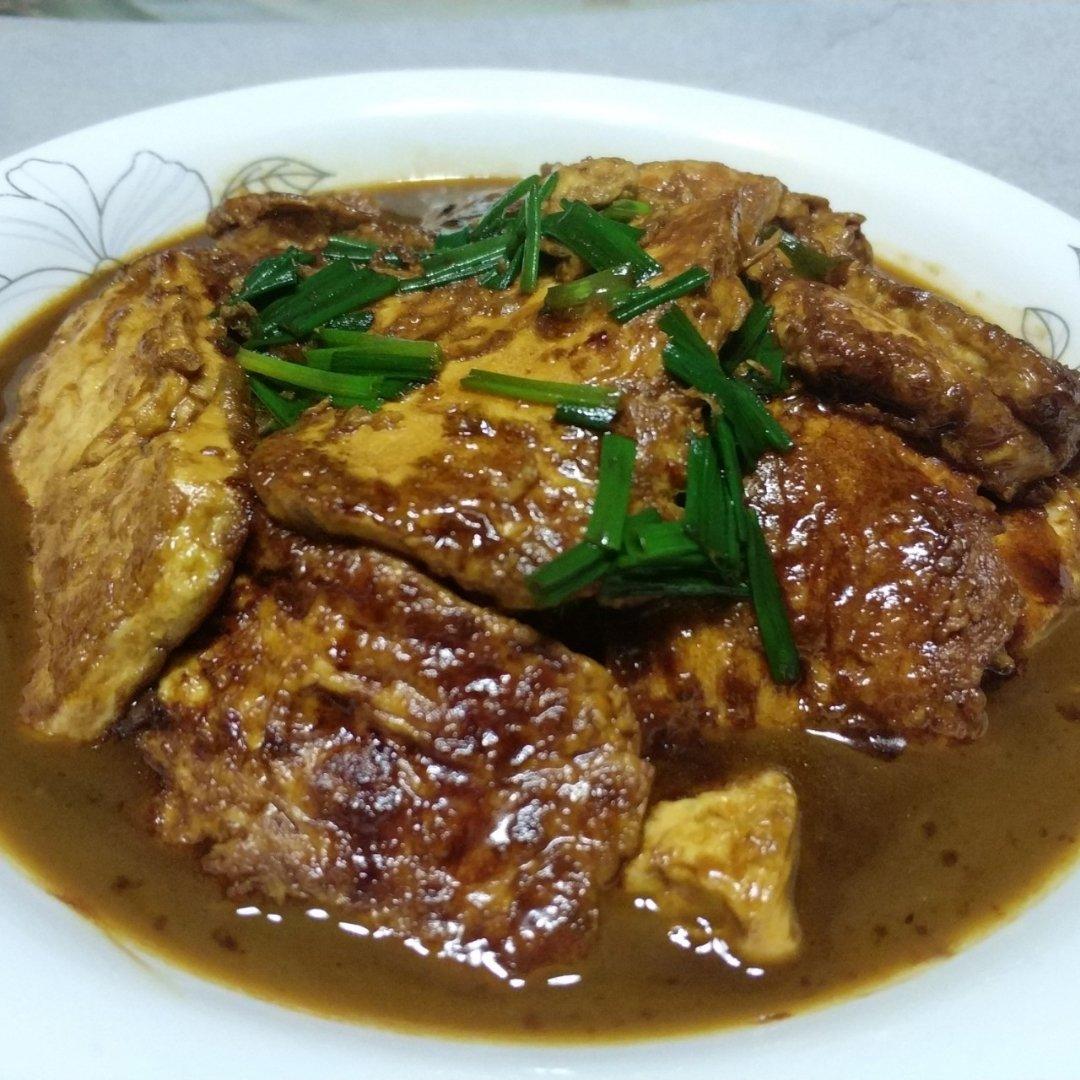 蚝油嫩豆腐