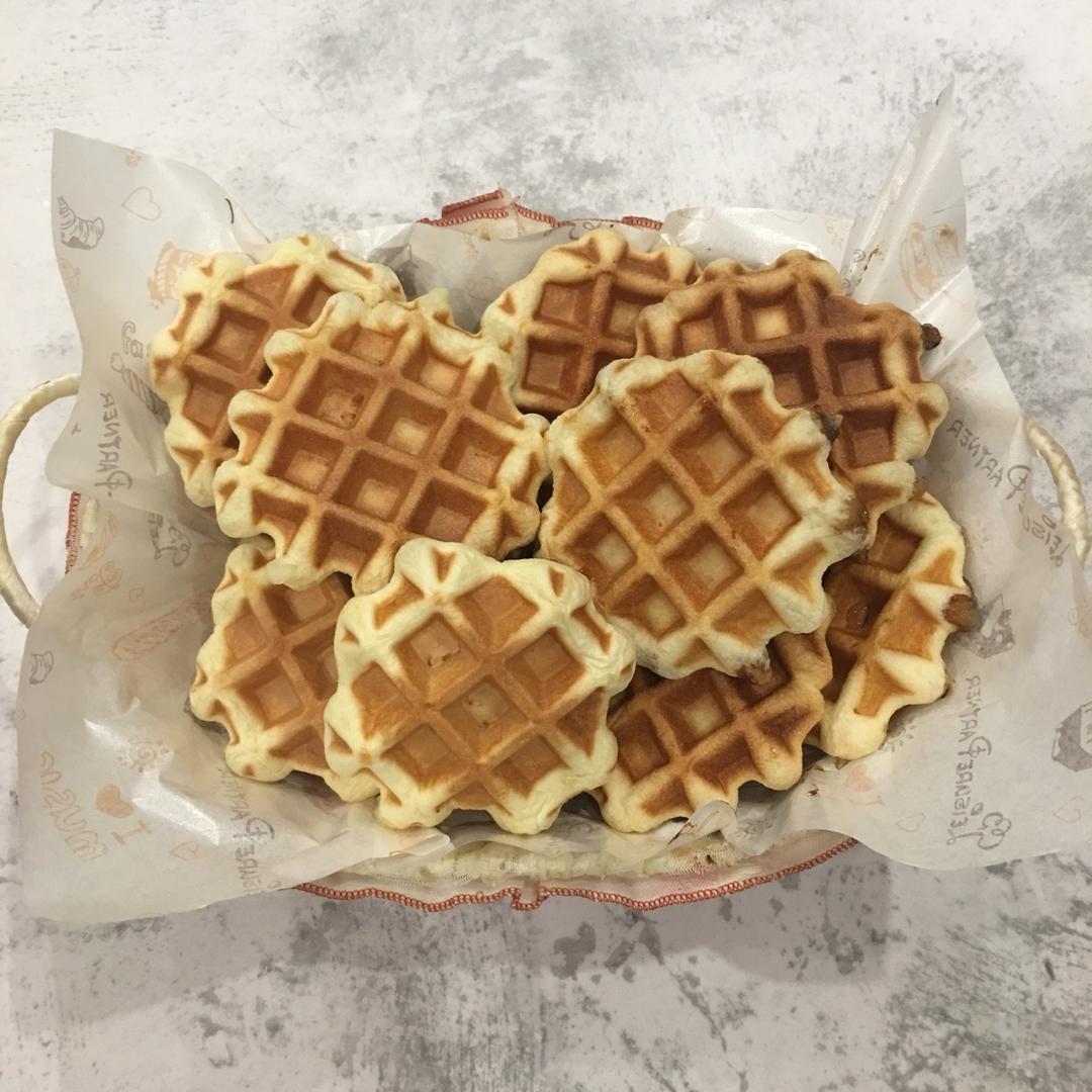 红糖麻薯华夫饼