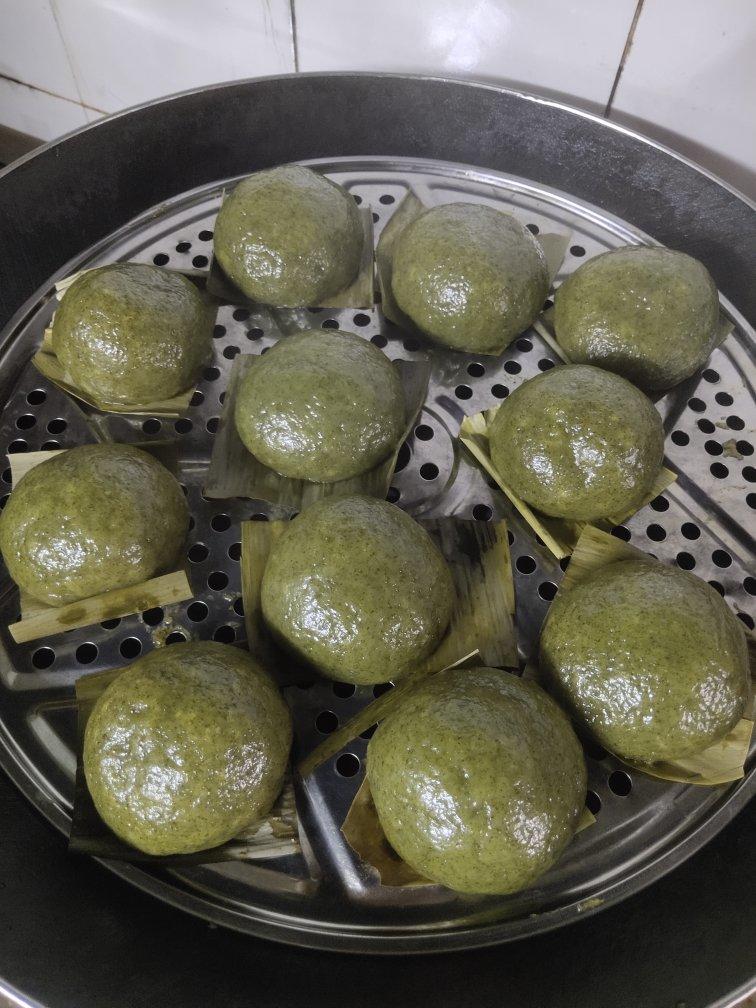 4种口味青团｜腊肉笋丁｜红糖坚果｜咸蛋黄肉松｜红豆｜春天的味道｜艾草清明粿｜非常好包不开裂不塌陷不粘手