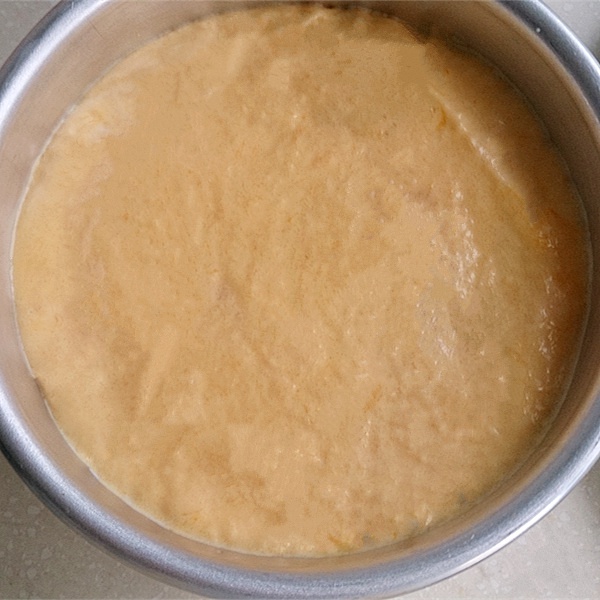 芒果夹心慕斯蛋糕(电饭煲6寸蛋糕胚)的做法 步骤6