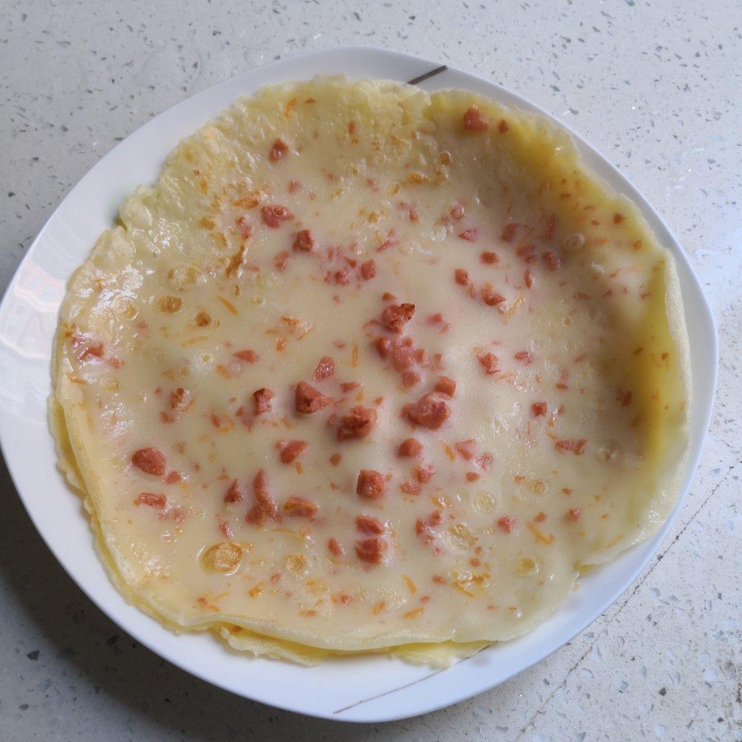 简单快手蔬菜鸡蛋煎饼