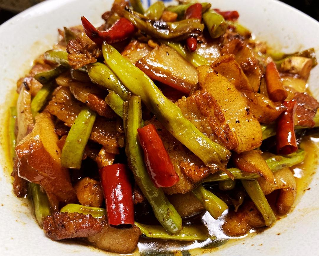 雷斯斯做的长豆角烧五花肉
