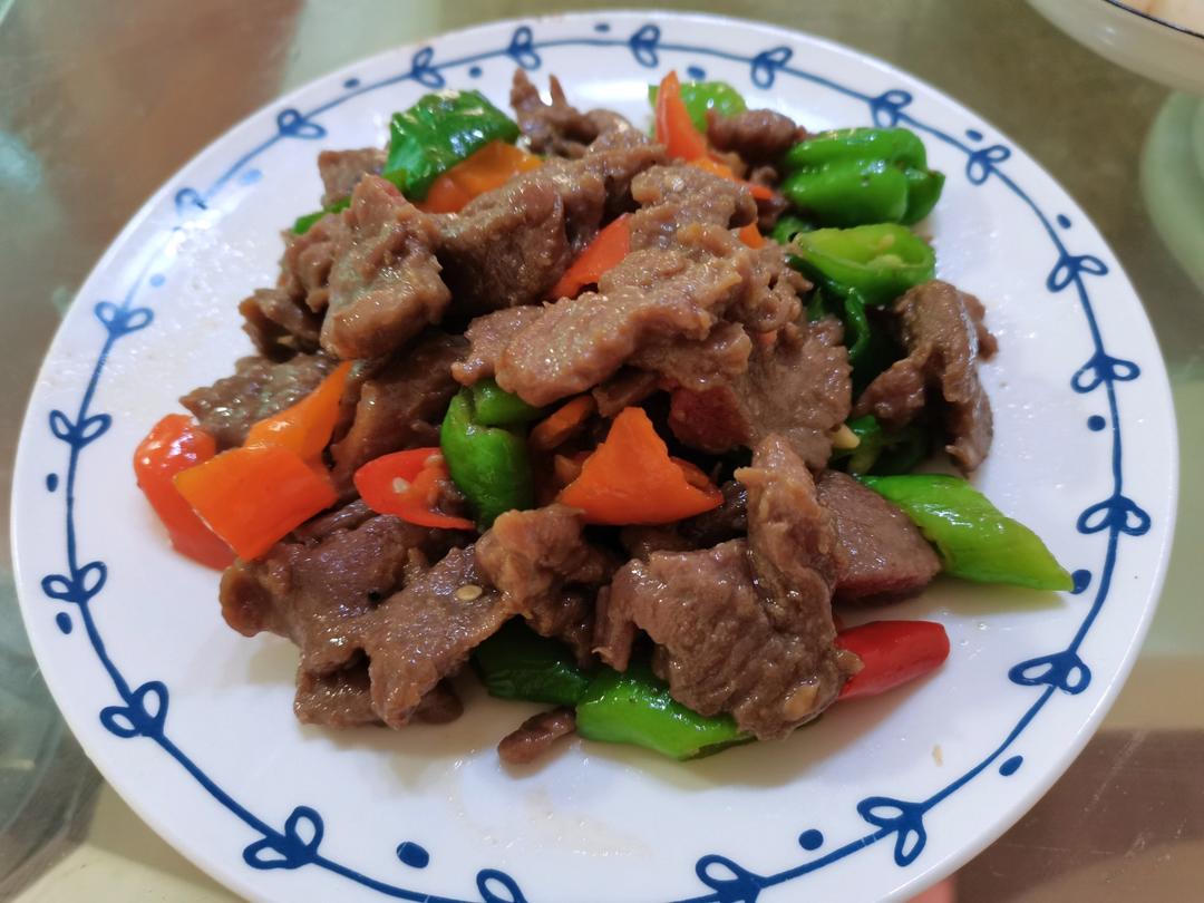 杭椒炒牛柳