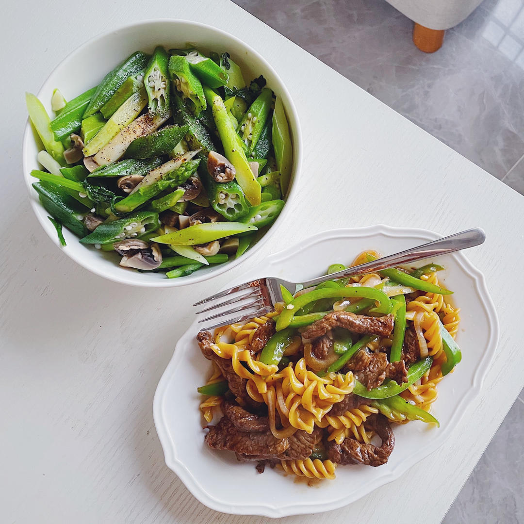 减脂|滑蛋黑椒牛肉意面🥩高蛋白低脂巨好吃