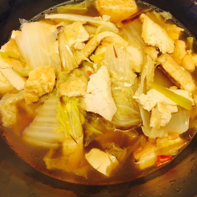 豆腐炖白菜