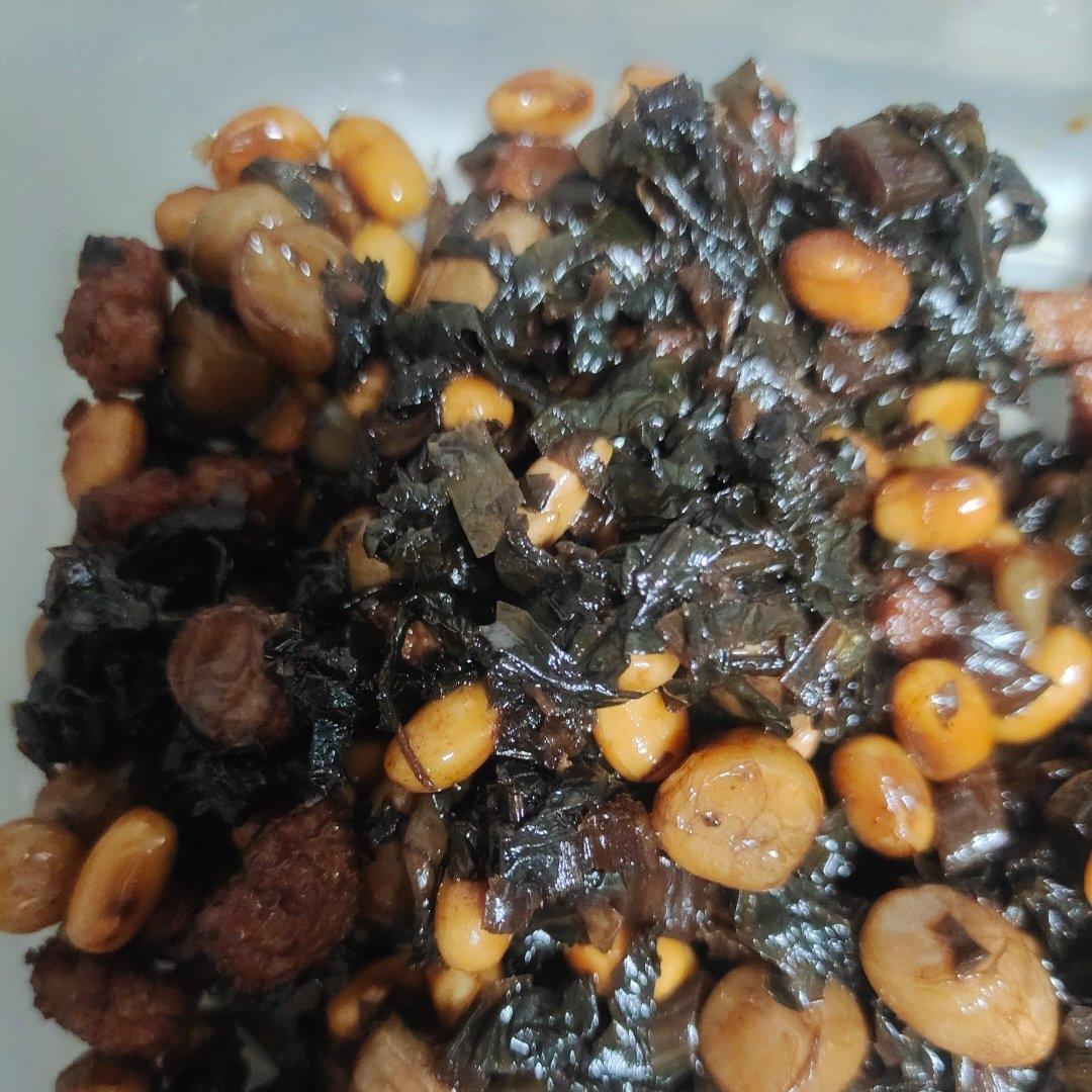 雪里蕻炒黄豆