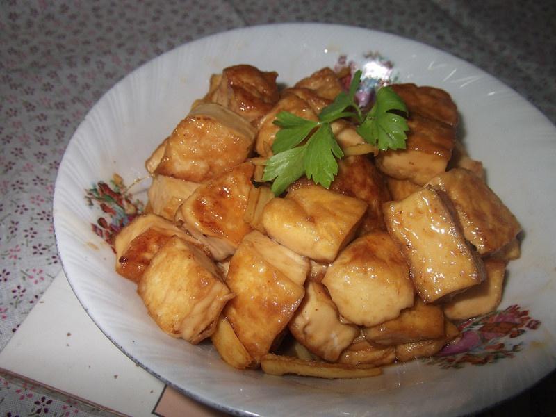 香焖甜豆腐的做法