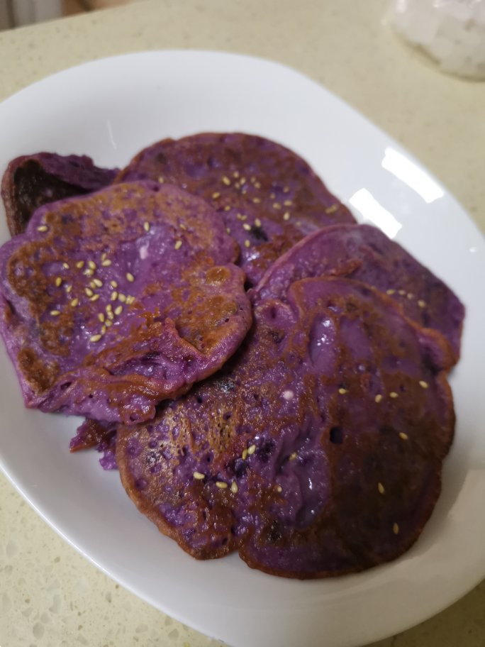 超简单紫薯饼