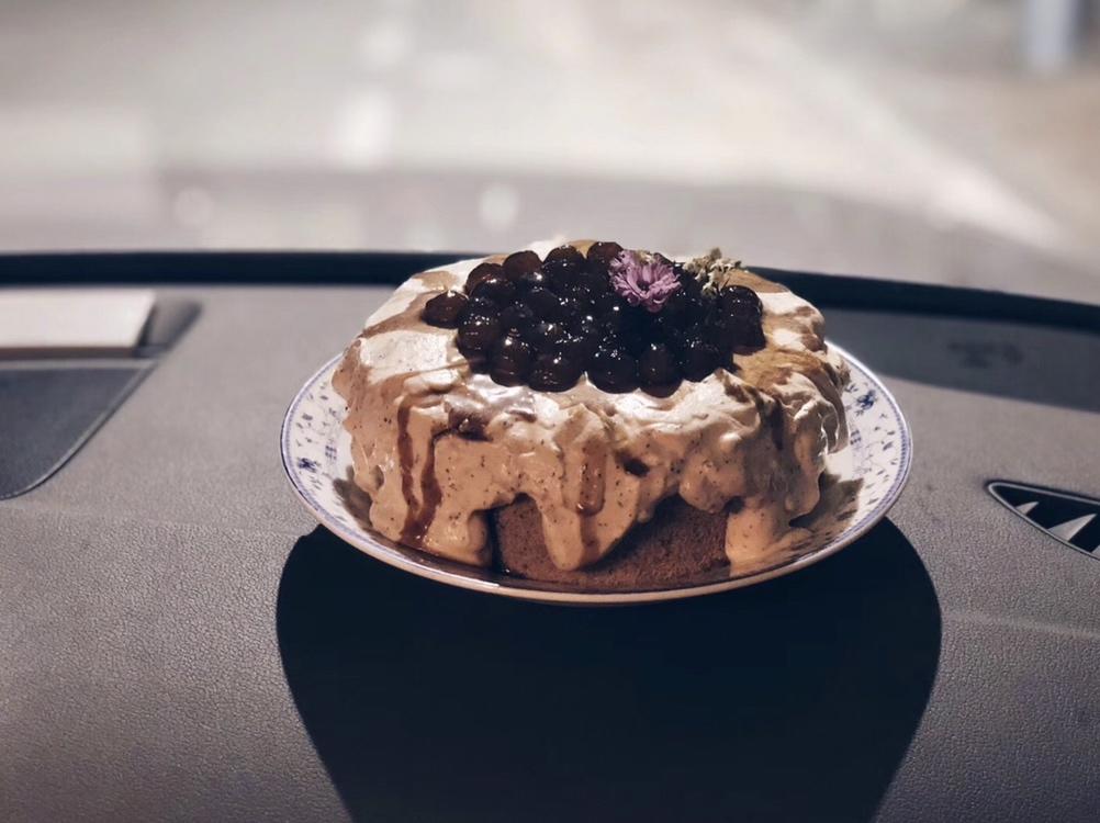 网红黑糖珍珠奶茶爆浆蛋糕~安安原创