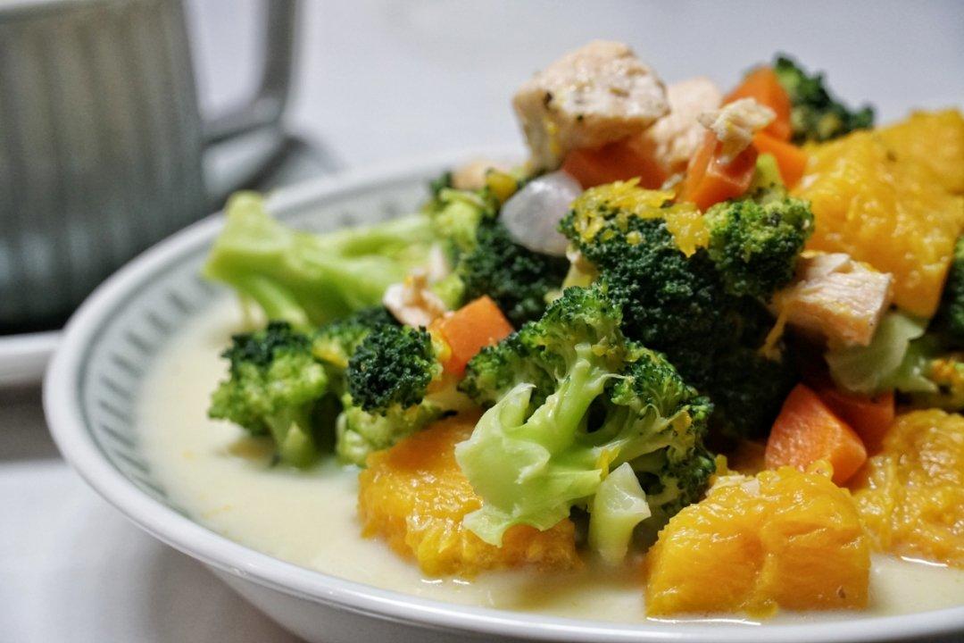 豆浆炖南瓜鸡肉【健康低卡】