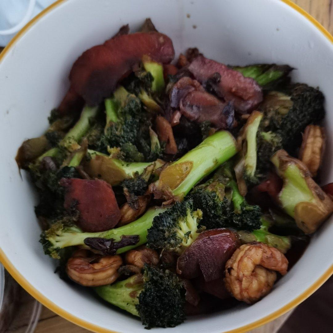 减肥去脂的西兰花炒虾仁