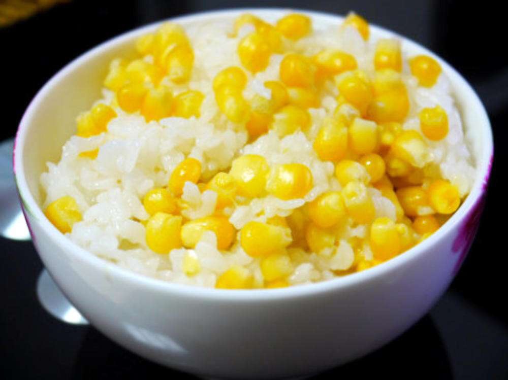 第二道：蒸玉米粒米饭