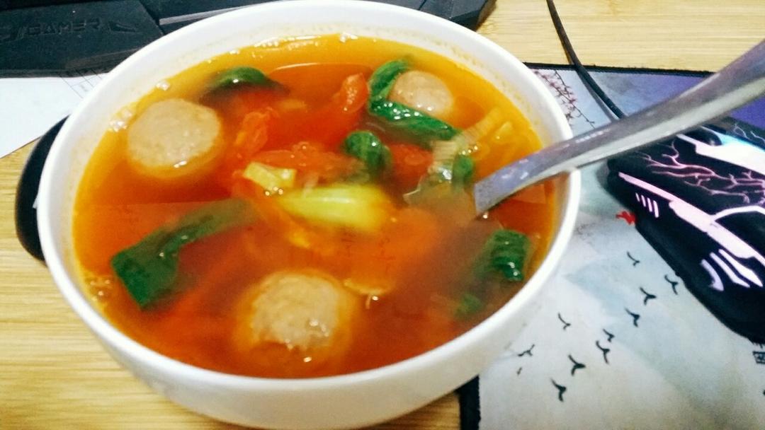 番茄牛肉丸
