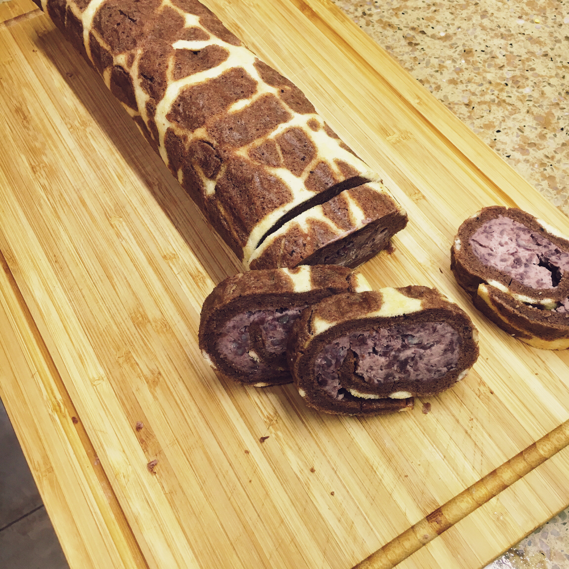 超萌长颈鹿蛋糕卷