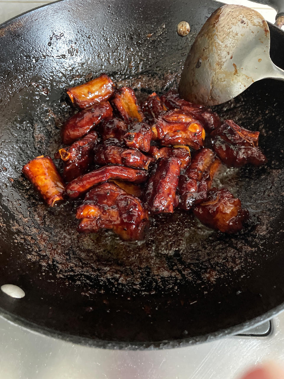 糖醋排骨（用少油，不炒糖色，家常做法，通俗易懂，甜酸适口）