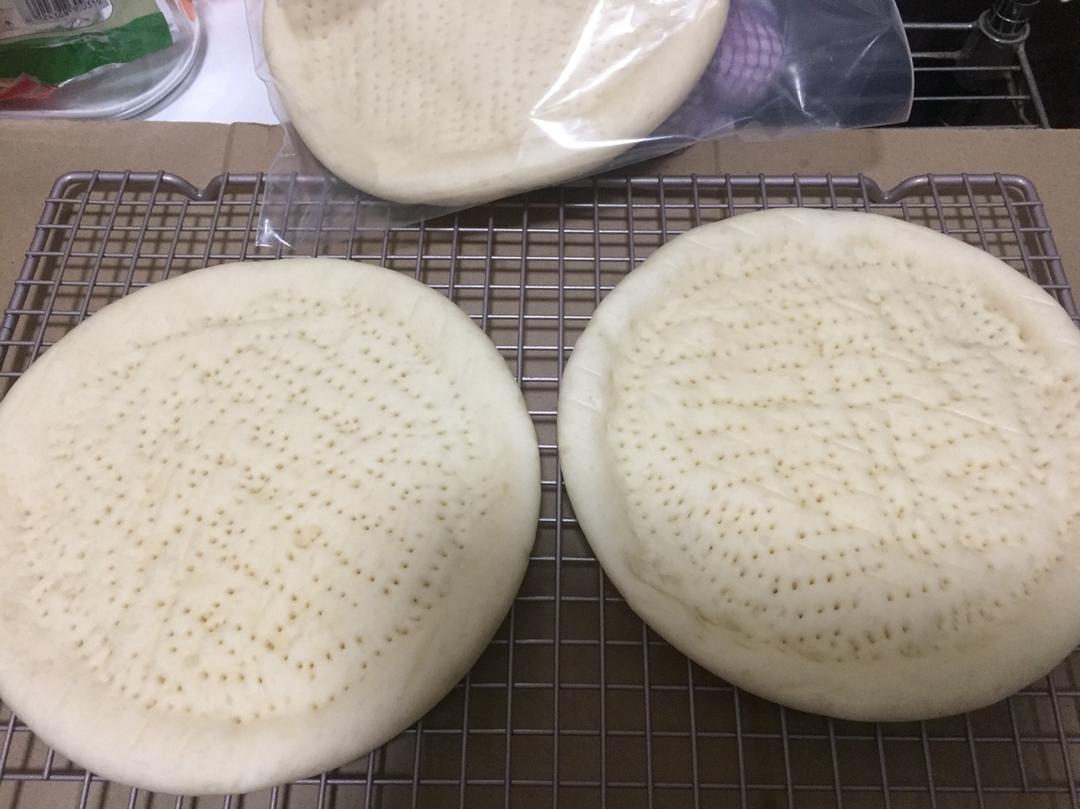 八寸披萨饼皮（四个）制作