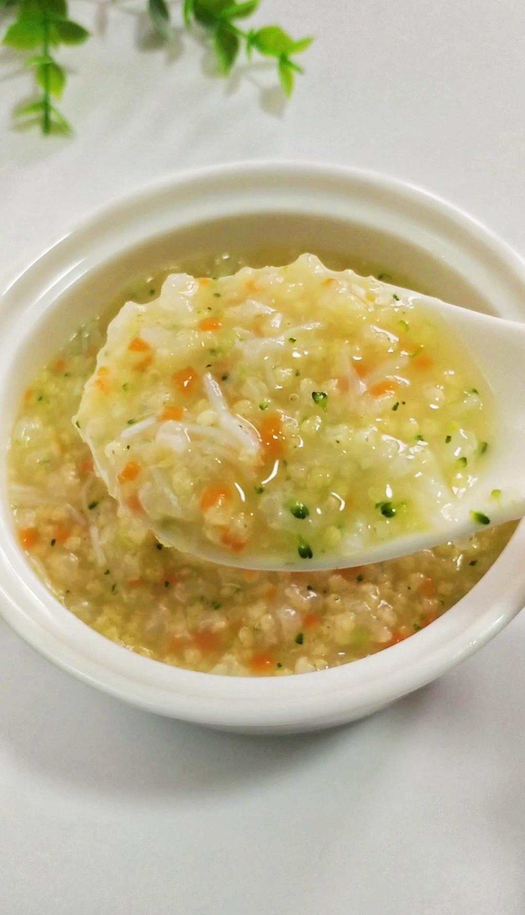 干贝时蔬粥 8 宝宝辅食的做法