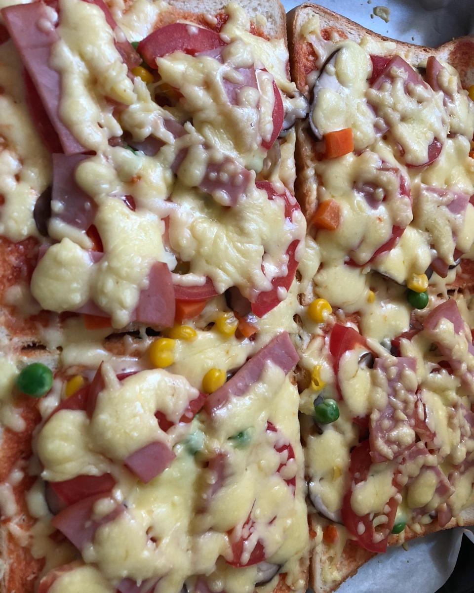 吐司培根小批萨