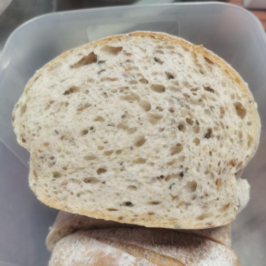 五谷杂粮软欧包（无蛋少油）
波兰种+中种面团
费时不费力