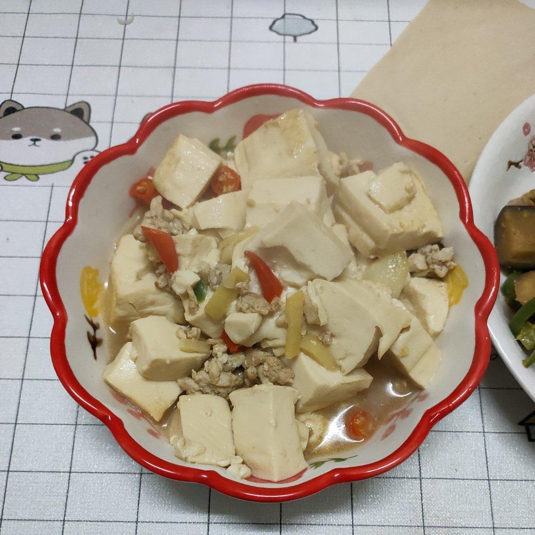 豆腐炒肉末
