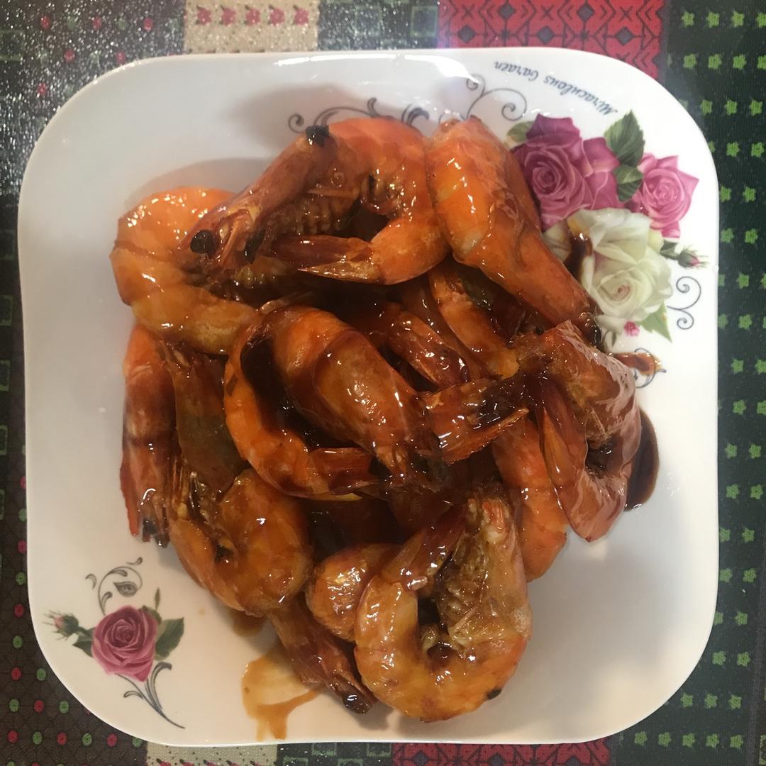 糖醋开背虾